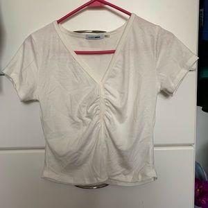 Fashion nova white crop top never been worn